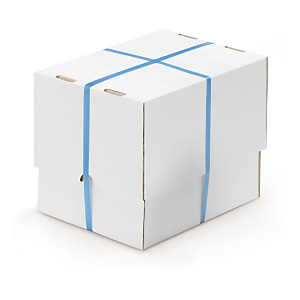 Caisse carton blanche télescopique renforcée Caisse carton blanche télescopique renforcée