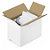Caisse carton blanche pour plateaux repas 46x36x35 cm - 3