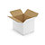 Caisse carton blanche pour plateaux repas 46x36x35 cm - 1