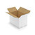 Caisse carton blanche pour plateaux repas 48x31x33 cm - 1