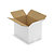 Caisse carton blanche simple cannelure RAJA 35x25x15 cm - 2