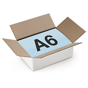 Caisse carton blanche simple cannelure RAJA format DIN A4 Caisse carton blanche simple cannelure RAJA format DIN A4
