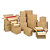 Caisse carton brune et blanche simple cannelure RAJA longueur 40 à 49 cm - 2