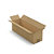 Caisse carton brune et blanche simple cannelure RAJA longueur 50 à 55 cm - 4