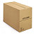 Caisse carton brune et blanche simple cannelure RAJA longueur 56 à 65 cm - 2