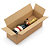 Caisse carton brune pour bouteilles avec calage carton à montage instantané - 3