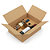 Caisse carton brune pour bouteilles avec calage carton à montage instantané - 5