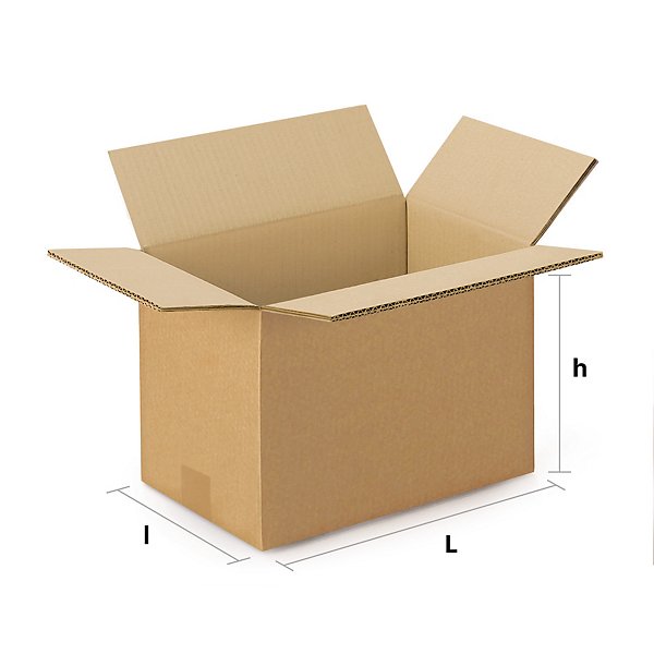 Caisse carton brune double cannelure RAJA 43x31x30 cm - 2