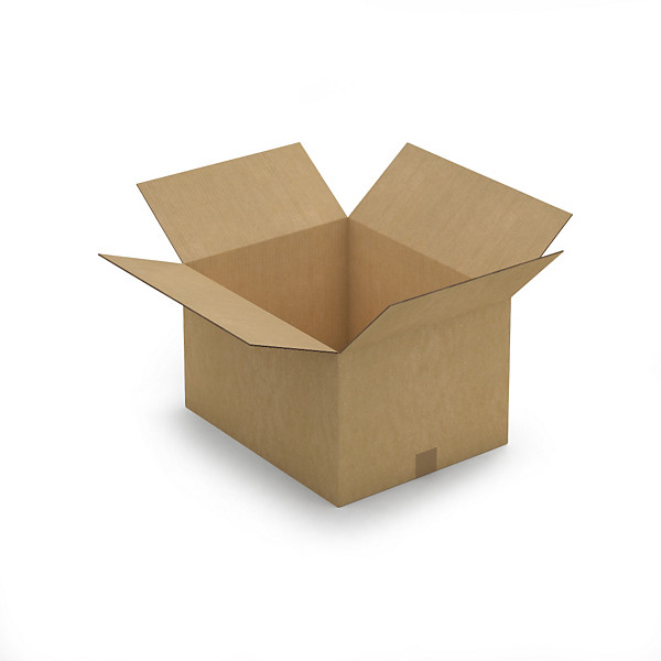 Caisse carton brune double cannelure RAJA 50x40x30 cm - 1
