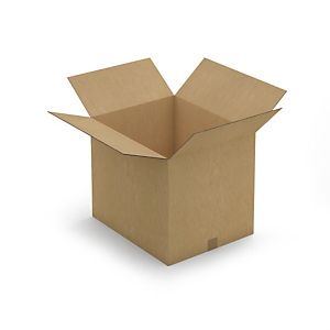 Caisse carton brune double cannelure RAJA 54x44x45 cm