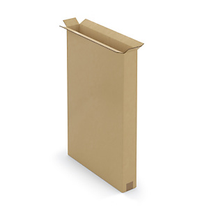 Caisse carton brune double cannelure RAJA 57x10x87 cm
