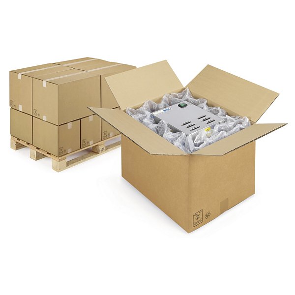 Caisse carton brune double cannelure RAJA 60x30x30 cm - 2