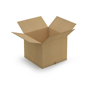 Caisse carton brune double cannelure RAJA 60x60x50 cm