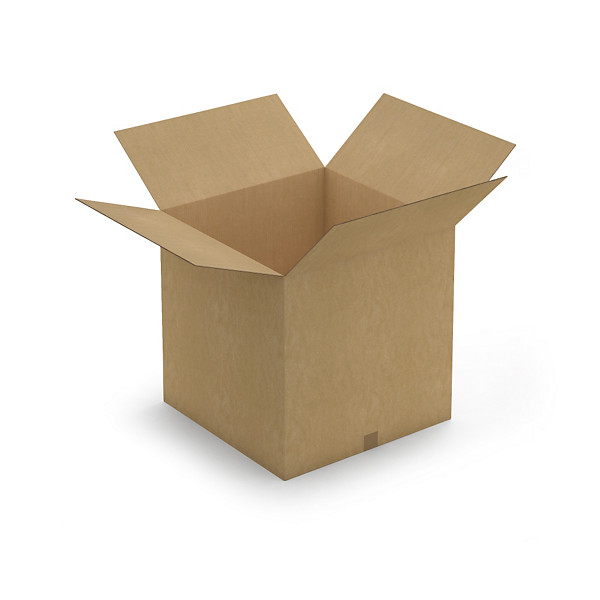 Caisse carton brune double cannelure RAJA 60x60x60 cm - 1