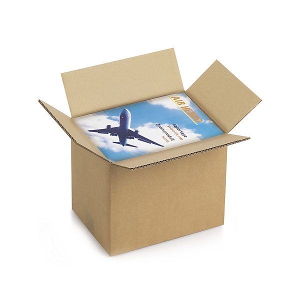 Caisse carton brune double cannelure RAJA 80x50x50 cm - 9