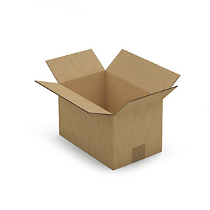 Caisse carton brune double cannelure RAJABOX 28x18x17 cm