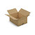 Caisse carton brune double cannelure renforcée RAJA 38,5x28,5x17 cm - 1