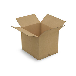 Caisse carton brune double cannelure renforcée RAJA 58,5x48,5x47 cm