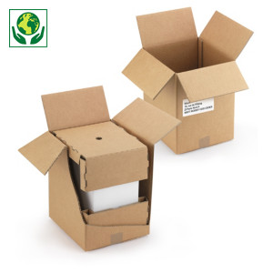 Caisse carton brune d'expédition pour carton de 6 bouteilles Caisse carton brune d'expédition pour carton de 6 bouteilles
