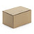 Caisse carton brune à montage instantané et fermeture adhésive RAJA intérieur blanc, simple cannelure - 5