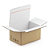 Caisse carton brune à montage instantané et fermeture adhésive RAJA intérieur blanc, simple cannelure - 4
