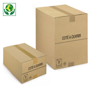 Caisse carton brune picking simple cannelure recyclé Caisse carton brune picking simple cannelure recyclé