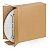 Caisse carton brune pour produit plat simple cannelure RAJA 60x25x50 cm - 1