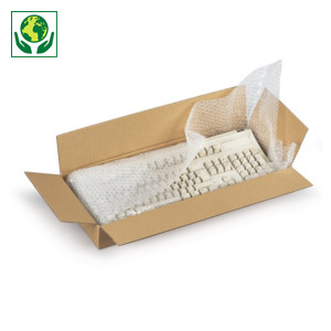 Caisse carton brune RAJA, simple cannelure, de 100 à 800 mm de long