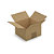 Caisse carton brune RAJA, simple cannelure, 150 x 150 x 100 mm - 1
