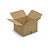 Caisse carton brune RAJA, simple cannelure, 300 x 300 x 200 mm - 1