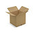 Caisse carton brune RAJA, simple cannelure, 450 x 450 x 450 mm - 1