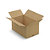 Caisse carton brune RAJA, simple cannelure, 800 x 500 x 400 mm - 1