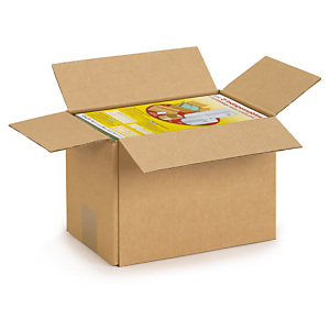 Caisse carton brune simple cannelure de moins de 300 mm RAJA Caisse carton brune simple cannelure de moins de 300 mm RAJA