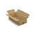 Caisse carton brune simple cannelure à base carrée RAJA 40x40x10 cm - 2