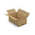 Caisse carton brune simple cannelure à base carrée RAJA 40x40x10 cm - 5