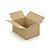 Caisse carton brune simple cannelure à base carrée RAJA 50x50x20 cm - 5
