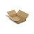 Caisse carton brune simple cannelure à hauteur variable 40x30x20/30 cm - 3