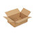Caisse carton brune simple cannelure à hauteur variable 50x40x30/40 cm - 1