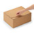 Caisse carton brune simple cannelure montage instantané fermeture adhésive 21,5x15,5x11 cm, lot de 20 - 2