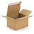 Caisse carton brune simple cannelure montage instantané fermeture adhésive 21,5x15,5x11 cm, lot de 20 - 6