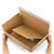 Caisse carton brune simple cannelure montage instantané fermeture adhésive 21,5x15,5x11 cm, lot de 20 - 5
