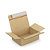 Caisse carton brune simple cannelure montage instantané fermeture adhésive 23x16x8 cm, lot de 20 - 1