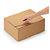 Caisse carton brune simple cannelure montage instantané fermeture adhésive 23x16x8 cm, lot de 20 - 3