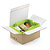 Caisse carton brune simple cannelure à montage instantané et fermeture adhésive intérieur blanc - 4