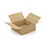 Caisse carton brune simple cannelure à montage instantané RAJA 40x40x15 cm - 1