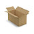 Caisse carton brune simple cannelure RAJA 100x50x50 cm - 1