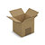 Caisse carton brune simple cannelure RAJA 10x10x10 cm - 1