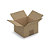 Caisse carton brune simple cannelure RAJA 15x15x10 cm, lot de 25 - 1