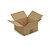 Caisse carton brune simple cannelure RAJA 20x20x11 cm - 1