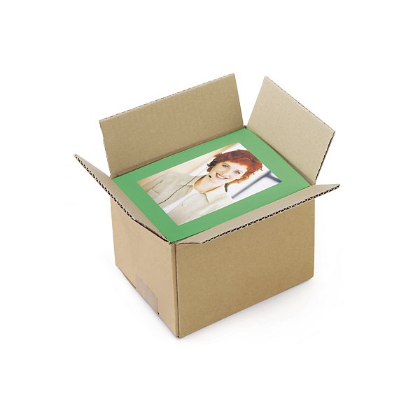 Caisse carton brune simple cannelure RAJA 20x20x15 cm - 5